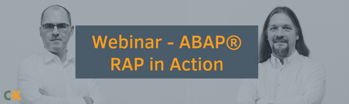 Webinar - ABAP RAP in Action